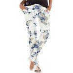 Adjustable Boho Flare Cargo Pants for Women