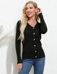 Grace Karin Women's Black Long Sleeve Cardigan