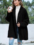 Zilcremo Women's Oversized Fleece Sherpa Cardigan