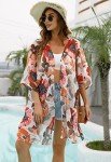Lightweight Puff Sleeve Kimono Cover-Up for Women