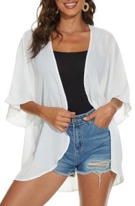 ADOREJOY Women's Floral Kimono Summer Cover-Up