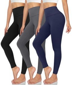 High-Waisted Butt Lift Leggings - 3 Pack