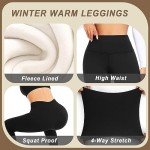 High Waisted Fleece Lined Women's Winter Leggings