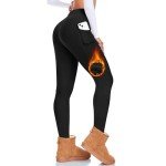 Fleece Lined High Waisted Leggings with Pockets