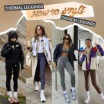 Fleece Lined High Waisted Leggings with Pockets