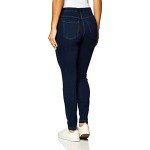 Classic Women's High-Waisted Denim Leggings with Pockets