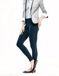 Classic Women's High-Waisted Denim Leggings with Pockets