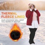 Plus Size Fleece Lined Leggings with Pockets