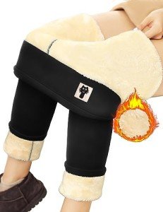 Warm Sherpa Fleece Lined Leggings for Women