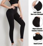 4 Pack High Waist Leggings for Women