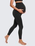 Soft Black Maternity Leggings with Belly Support