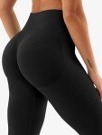 YEOREO Eileen Scrunch Butt Yoga Leggings - Black