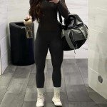 JN JANPRINT Women's Scrunch Butt Lifting Leggings