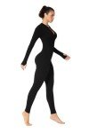 Sunzel Women's Ribbed Long Sleeve Yoga Jumpsuit