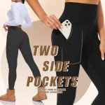2 Pack High Waisted Fleece Lined Leggings for Women