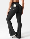 Women’s Flare Leggings with Pockets for Workouts