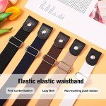 5 PCS No Buckle Stretch Belts for Jeans