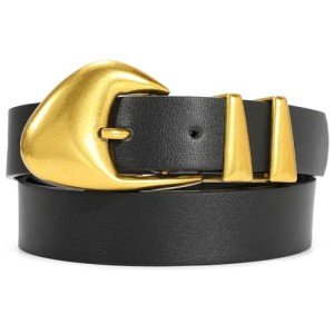 Chic Women's Leather Belts in Black and Brown