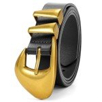 Chic Women's Leather Belts in Black and Brown