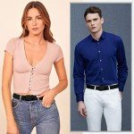 JASGOOD Braided Canvas Stretch Belt for All