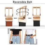 Monopa Reversible Leather Belt for Women - Two Colors