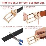 Monopa Reversible Leather Belt for Women - Two Colors