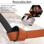 Monopa Reversible Leather Belt for Women - Two Colors