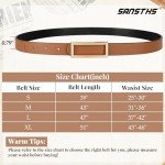 Reversible Skinny Belts for Women - Gold Buckle