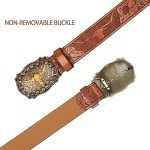 Longhorn Bull Pattern Leather Belts for Everyone