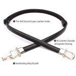 2 Pack Women's Skinny Leather Belts - Black & Brown