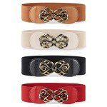 JASGOOD Vintage Stretchy Wide Waist Belt for Women