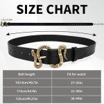 Trendy Black Snake Belt for Women