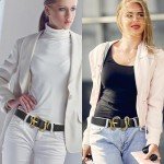 Trendy Black Snake Belt for Women