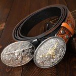 Stylish Tooled Leather Western Belt for All