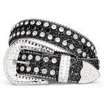 Rhinestone Western Belt for Women's Jeans 32"-37