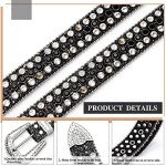 Rhinestone Western Belt for Women's Jeans 32"-37