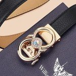 VANNANBA Women’s Holeless Leather Ratchet Belt