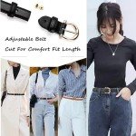 Stylish Women's Belts with Gold Buckle
