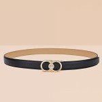 VANNANBA Women’s Holeless Leather Ratchet Belt