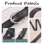Stylish Women's Belts with Gold Buckle