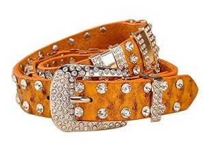 Western Cowgirl Rhinestone Bling Designer Belt