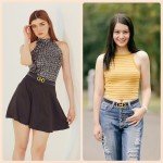 Stylish Black/Brown Reversible Leather Belt for Women