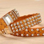 Western Cowgirl Rhinestone Bling Designer Belt