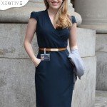 Stylish Women's Skinny Leather Belt with Gold Buckle