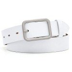 Black Leather Designer Belt for Women & Girls
