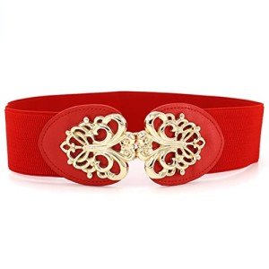 Stylish Red Thin Belt for Women’s Dresses