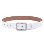 Black Leather Designer Belt for Women & Girls