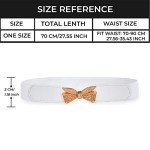 Elegant Thin Black Belt for Women