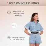 Stylish Leather Belts for Women in Black & Brown