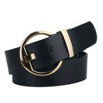 Women's Designer Black Waist Belt for Sizes 35-43